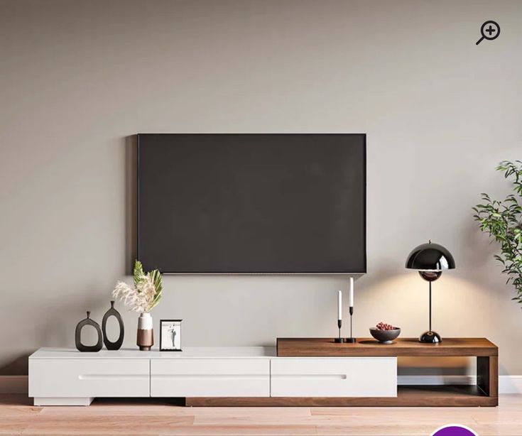 Tv Unit - 40 x 40 x 250 cm - Woody & White - MT112