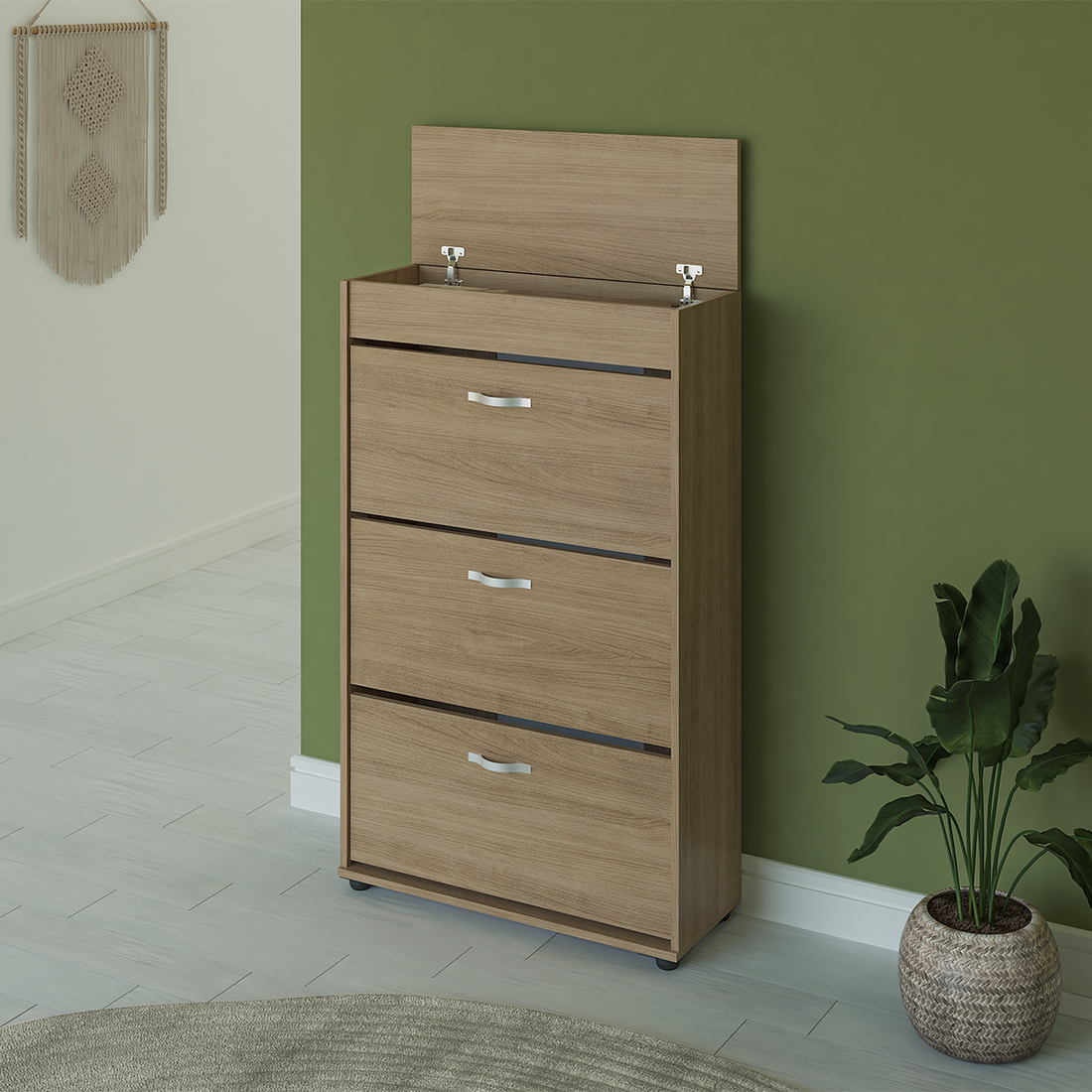 Shoe Rack - 120 x 70 x 30 cm - Wood - SC87