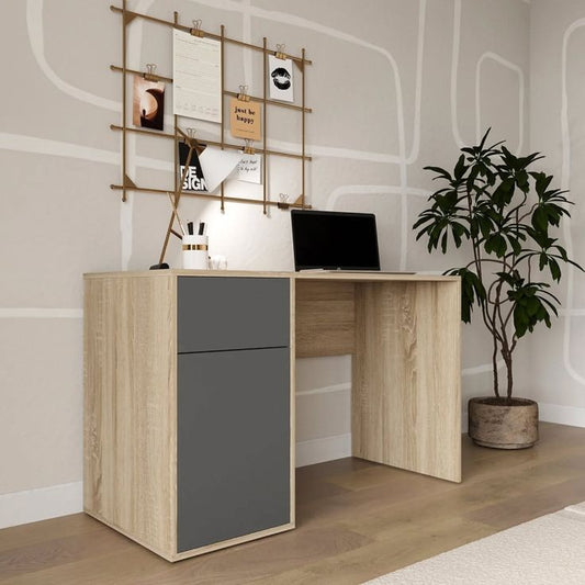 Desk - 110*80*50 cm Wood&Grey - MA27