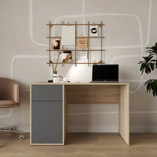 Desk - 110*80*50 cm Wood&Grey - MA27