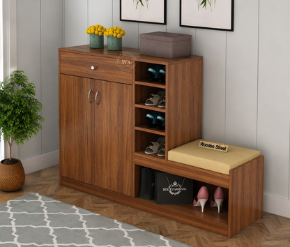 Shoe Rack - 110 x 140 x 40 cm - Wood - SC20
