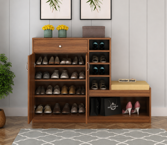 Shoe Rack - 110 x 140 x 40 cm - Wood - SC20