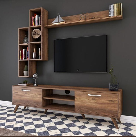Tv Unit - 50 x 35 x 180 cm - Wood - MT11