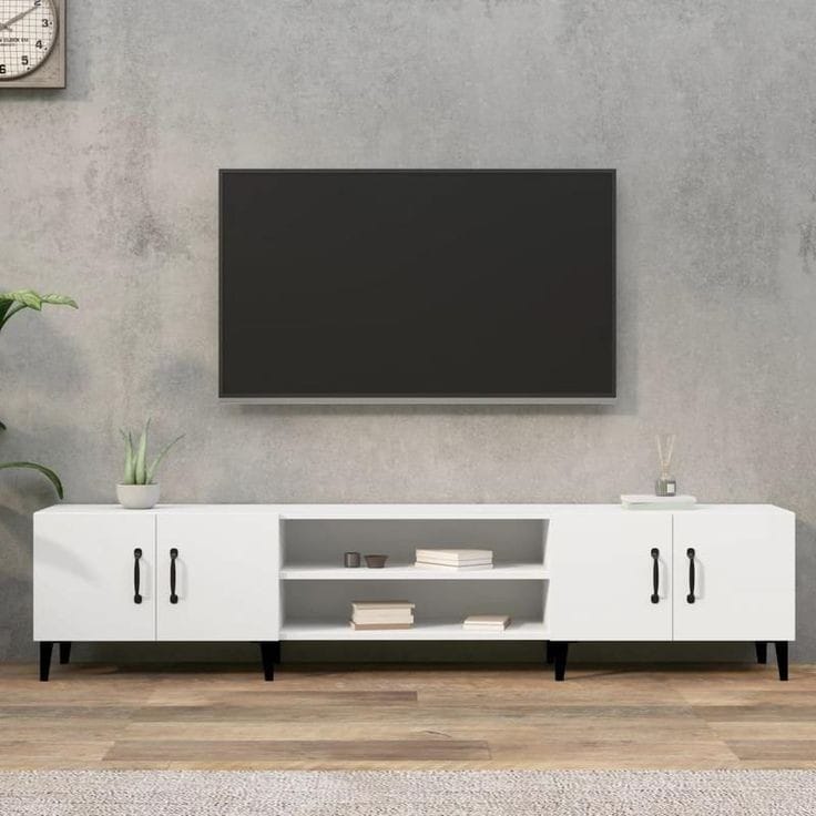 Tv Unit - 50 x 35 x 180 cm - White - MT31
