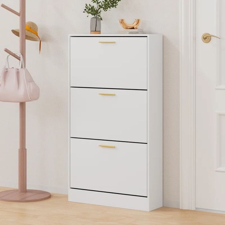 Shoe Rack - 120 x 60 x 30 cm - White - SC21