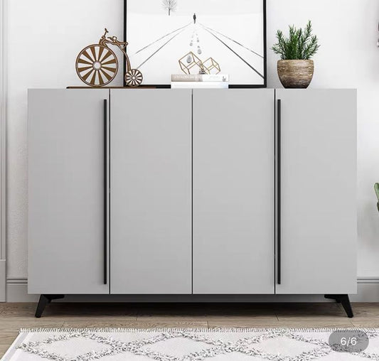 Shoe Rack - 120 x 140 x 40 cm - Light Grey - SC31