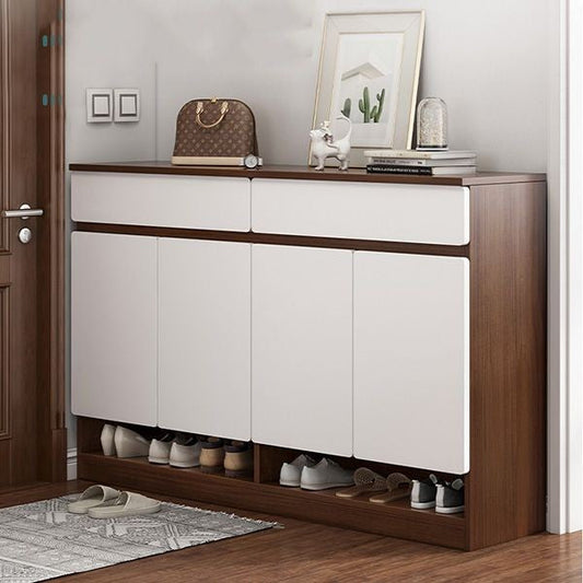 Shoe Rack - 100 x 140 x 35 cm - White Wood - SC39