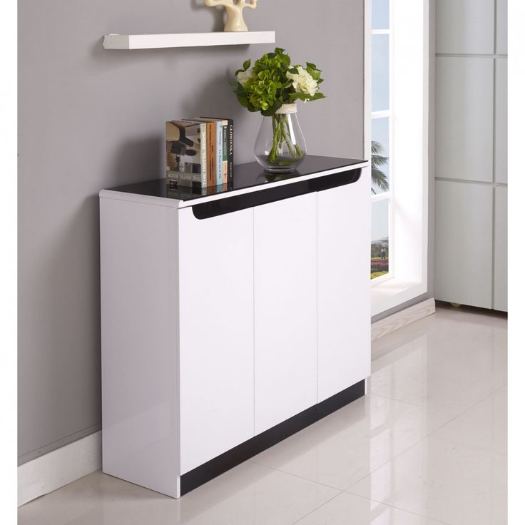 Shoe Rack - 100 x 120 x 35 cm - White & Black - SC52