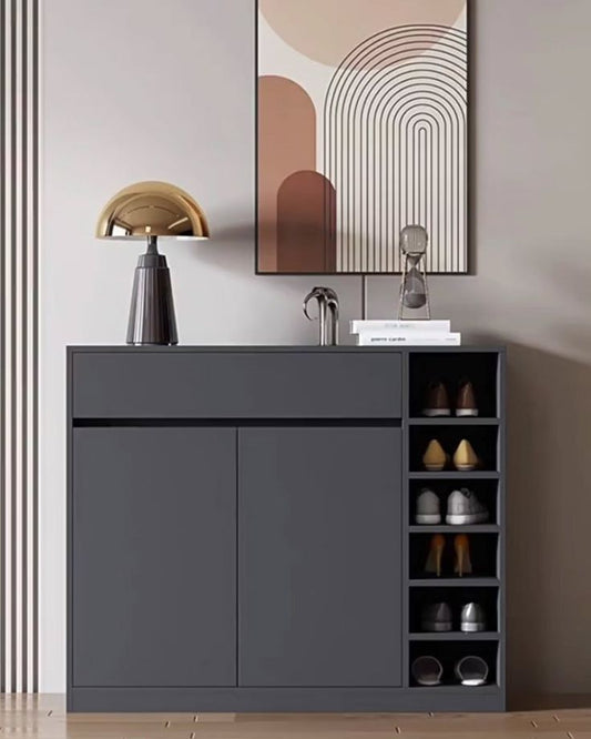 Shoe Rack - 100 x 100 x 35 cm - Grey - SC82
